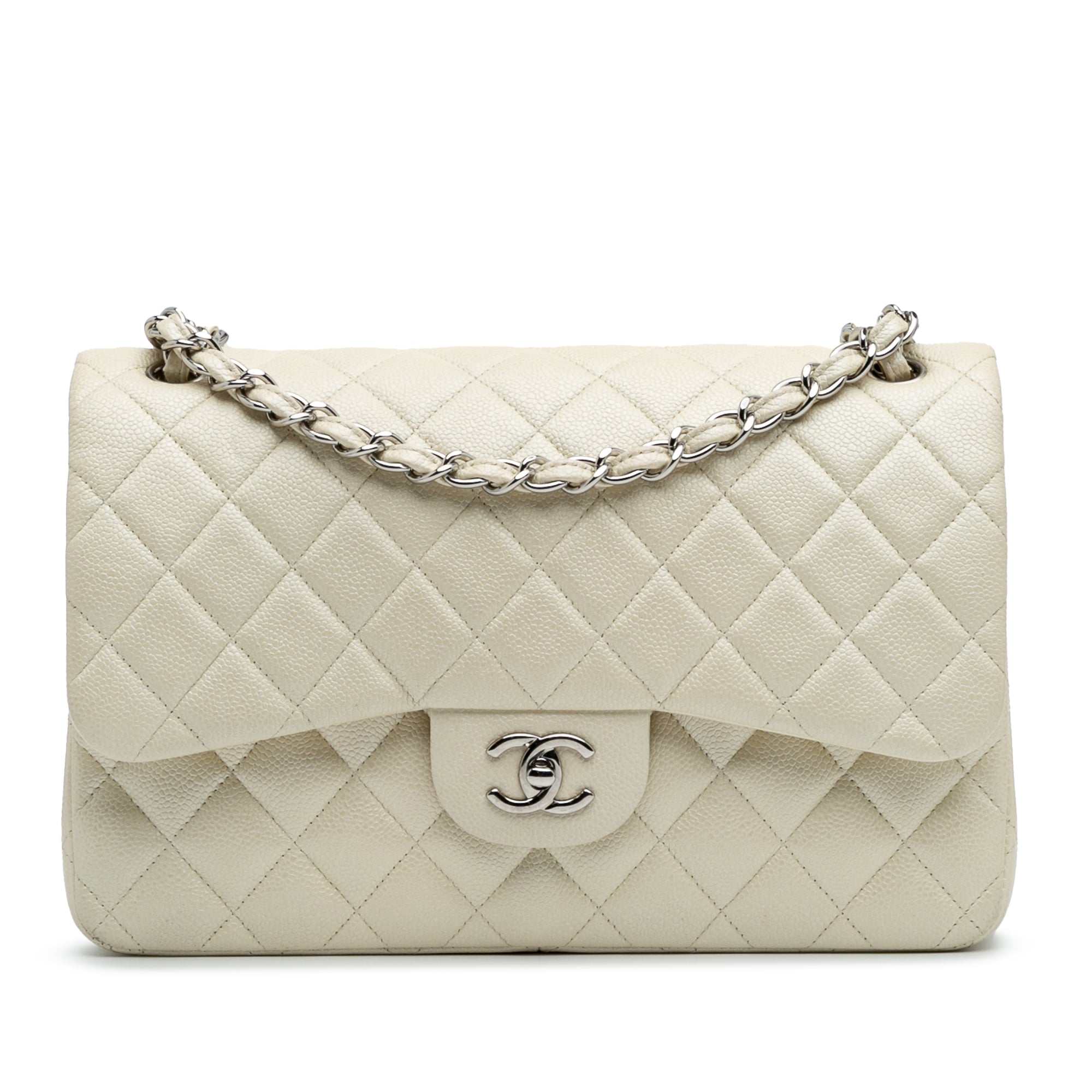 Jumbo Classic Caviar Double Flap