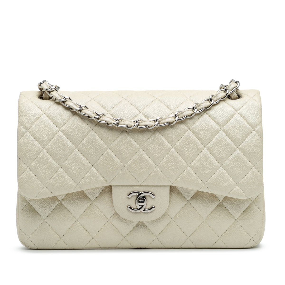 Jumbo Classic Caviar Double Flap