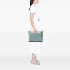 Large Leather Rockstud Clutch