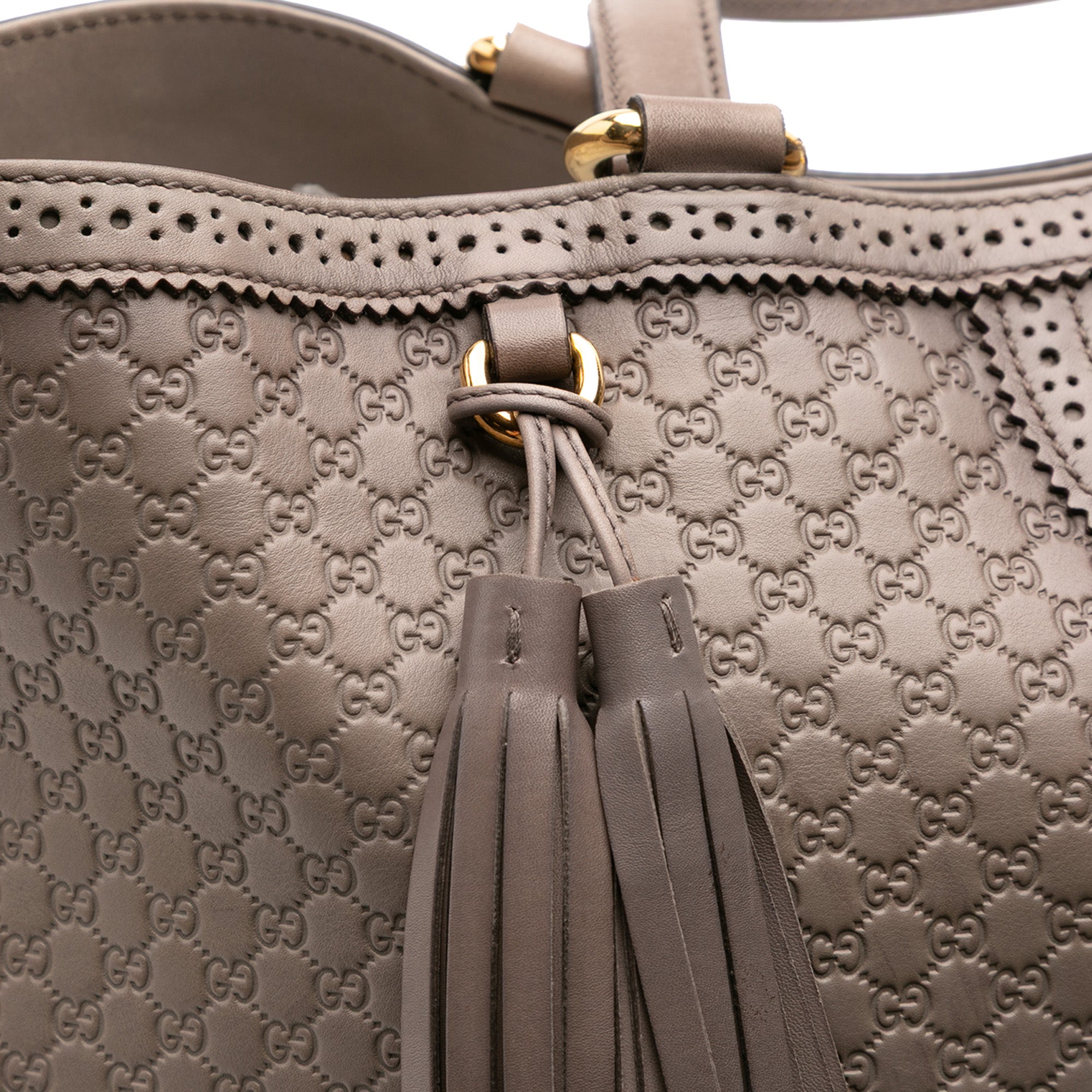 Large Microguccissima Brogue Duilio Tote