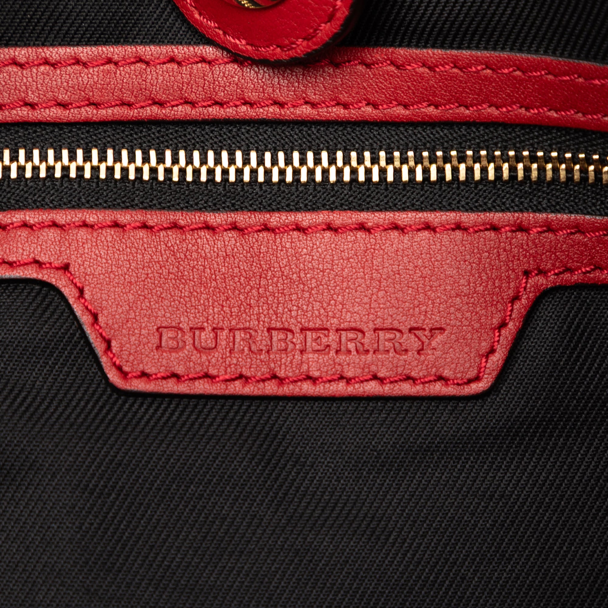 Small Haymarket Check Canvas and Leather Canterbury Tote