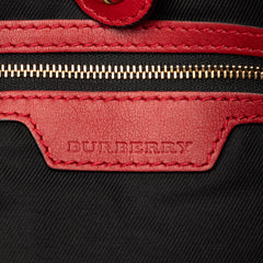 Small Haymarket Check Canvas and Leather Canterbury Tote