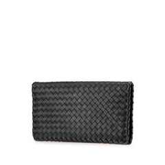 Nappa Intrecciato Turn Lock Clutch