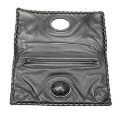 Nappa Intrecciato Turn Lock Clutch