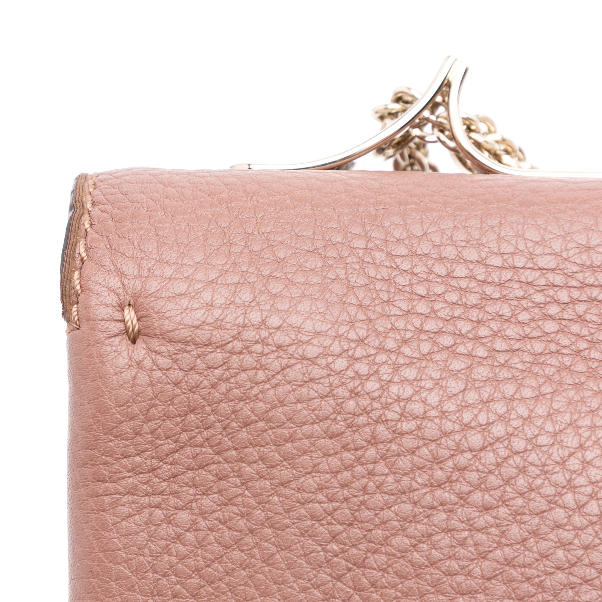 Leather Rockstud Va Va Voom Clutch on Chain