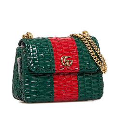 GG Marmont Wicker Crossbody Bag