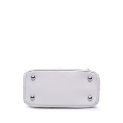 Mini Saffiano Lux Crystal Embellished Galleria Double Zip