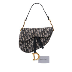 Oblique Canvas Saddle Bag