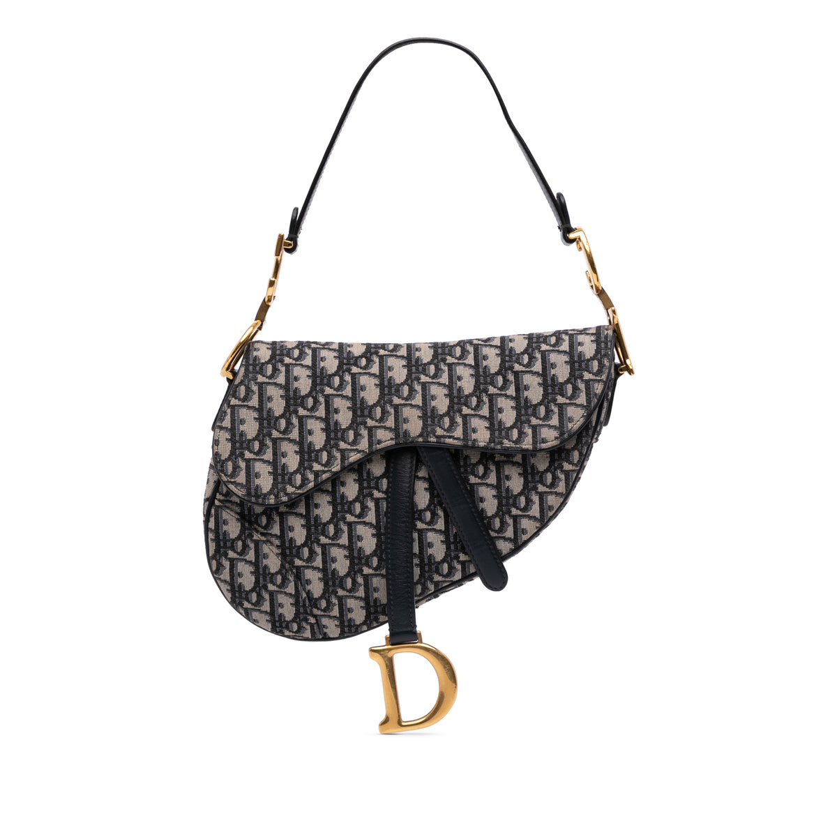 Oblique Canvas Saddle Bag