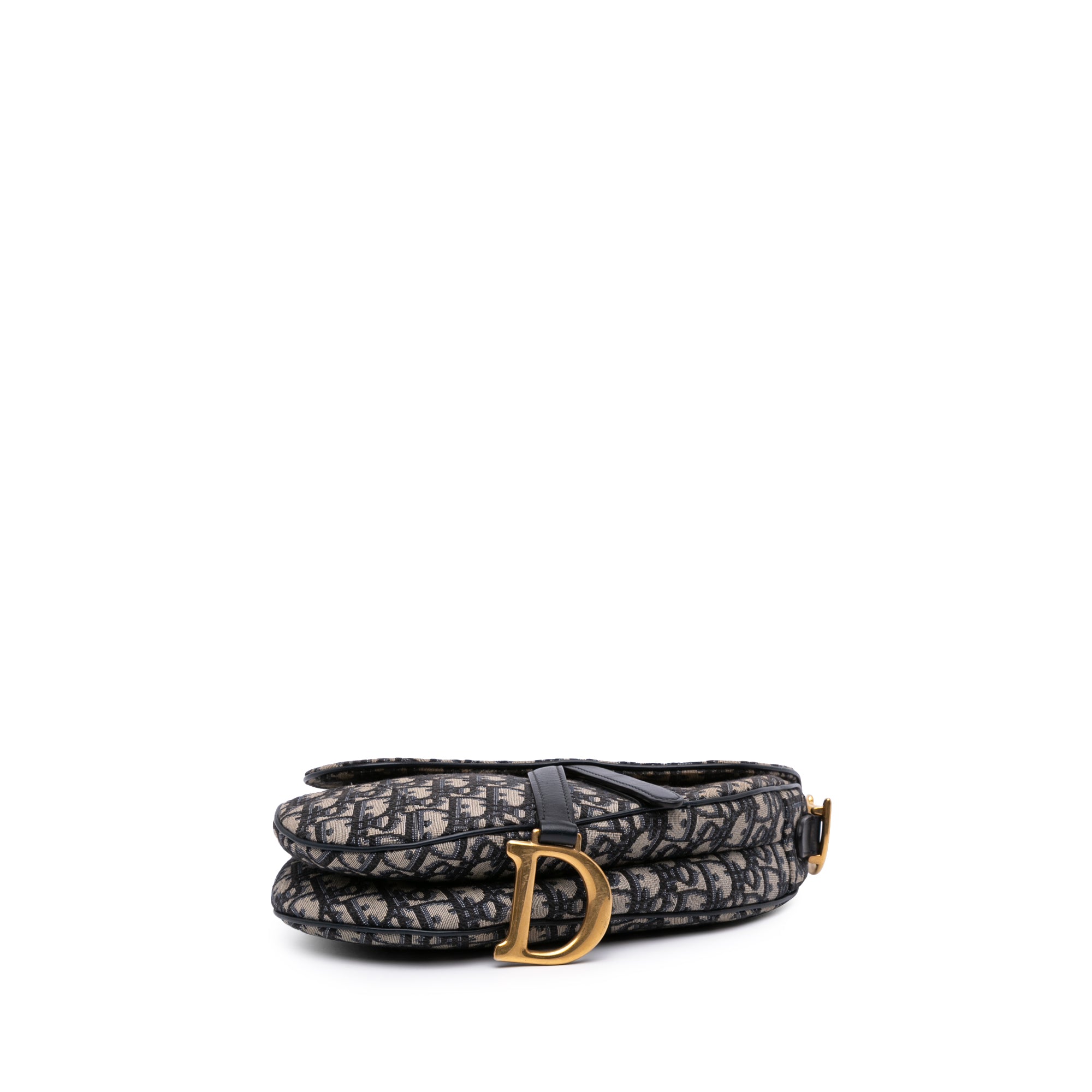 Oblique Canvas Saddle Bag