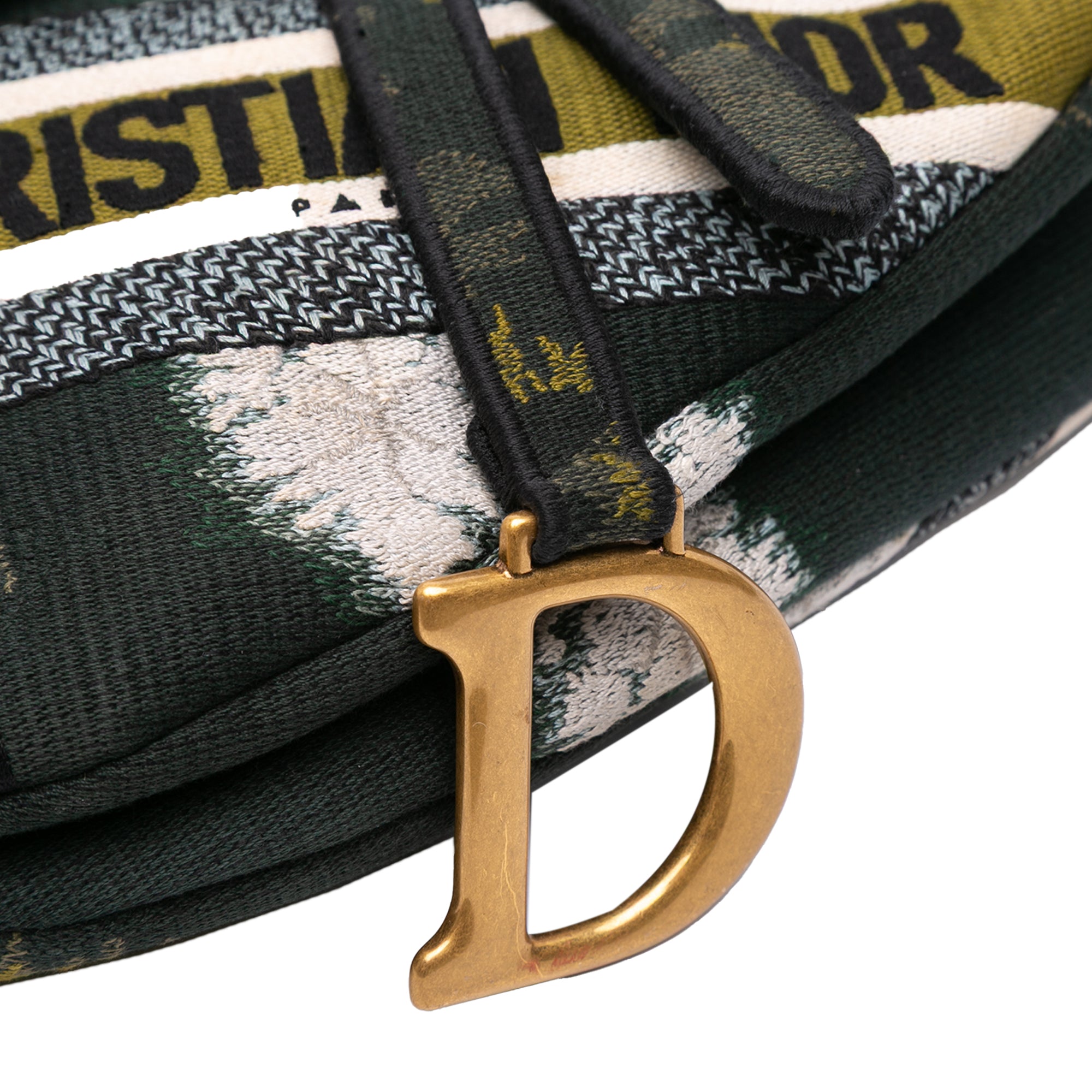 Canvas Embroidered Tie Dye Saddle Bag