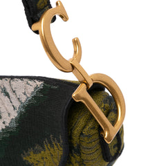Canvas Embroidered Tie Dye Saddle Bag