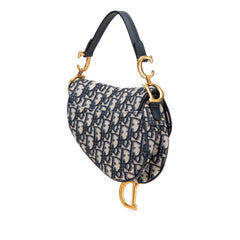 Mini Oblique Canvas Saddle Bag