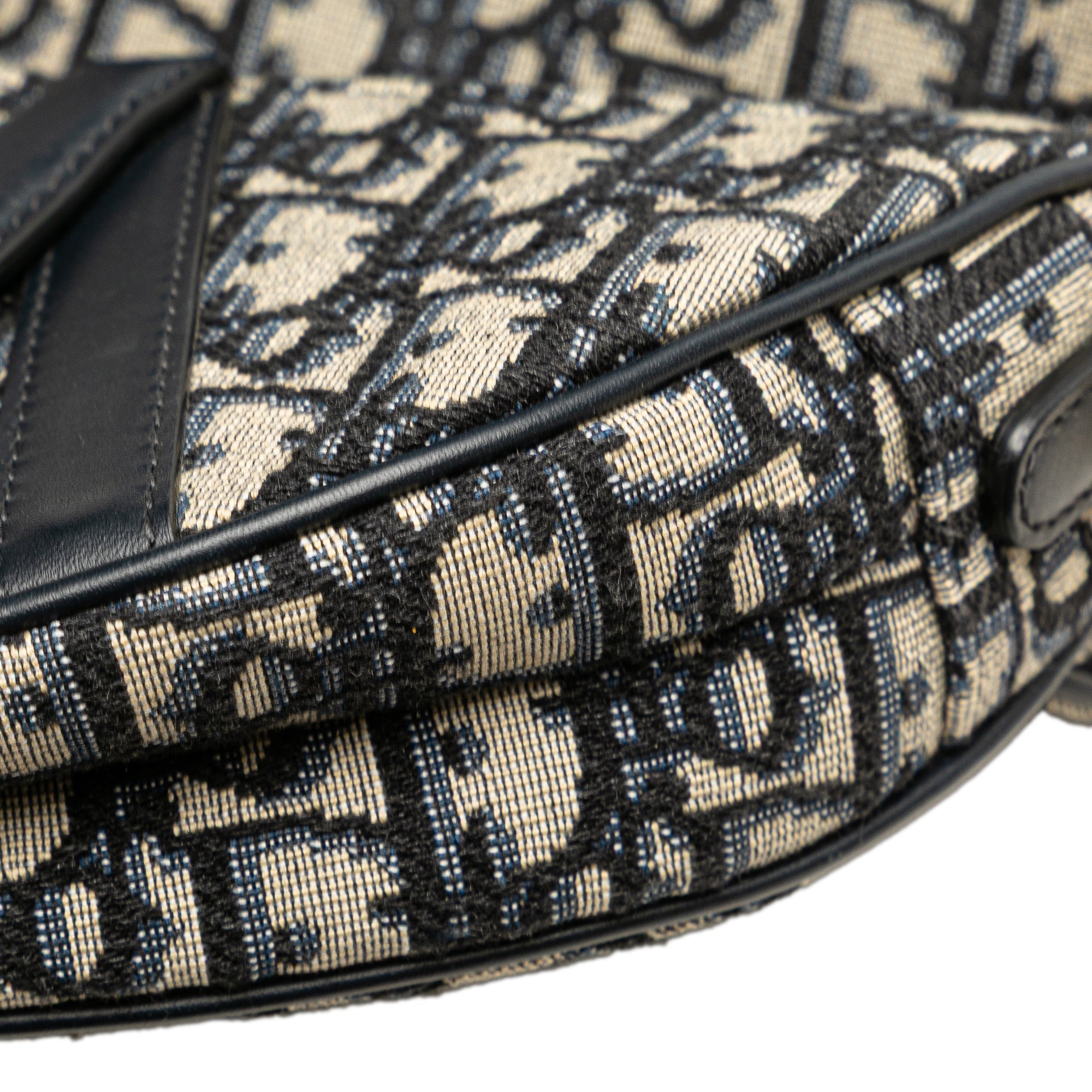 Mini Oblique Canvas Saddle Bag