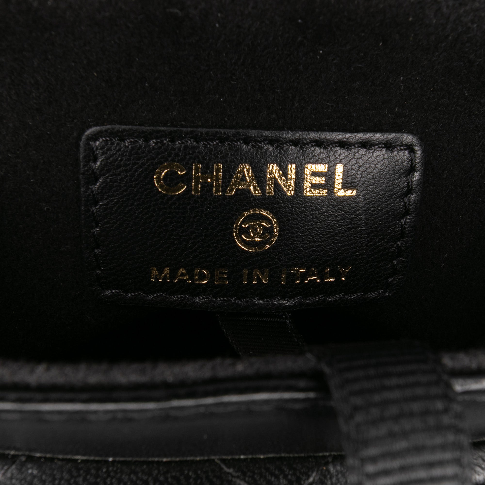 CC Quilted Lambskin Chain Around Phone Holder