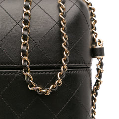 CC Quilted Lambskin Chain Around Phone Holder