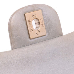 Medium Classic Iridescent Lambskin Double Flap
