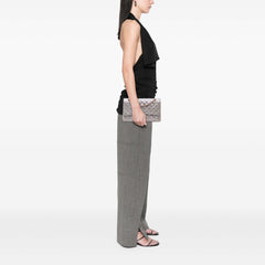 Medium Classic Iridescent Lambskin Double Flap
