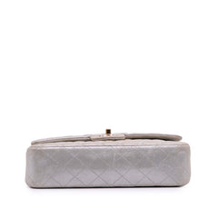 Medium Classic Iridescent Lambskin Double Flap