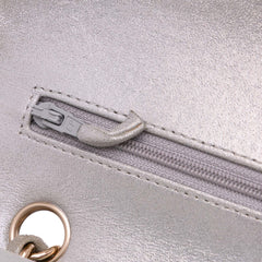 Medium Classic Iridescent Lambskin Double Flap