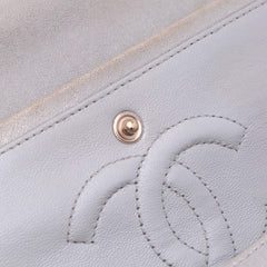 Medium Classic Iridescent Lambskin Double Flap