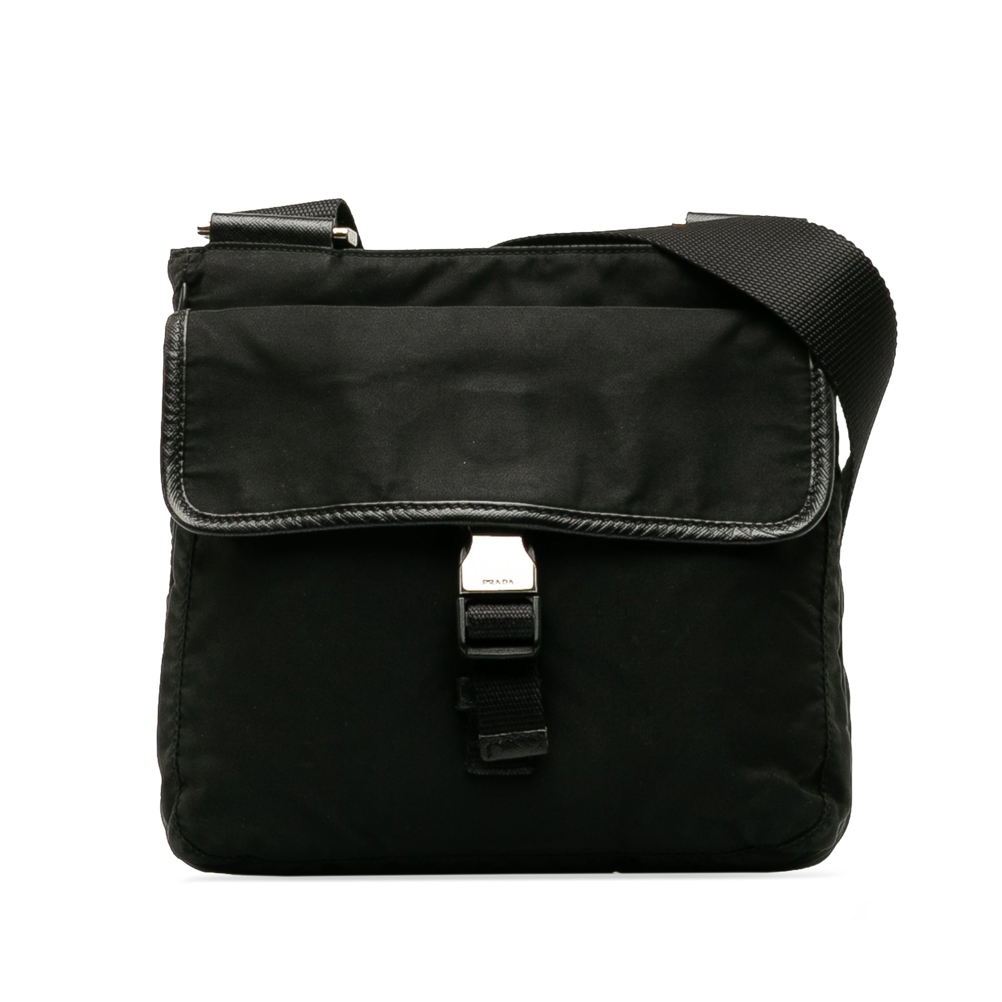 Tessuto Buckle Messenger Bag