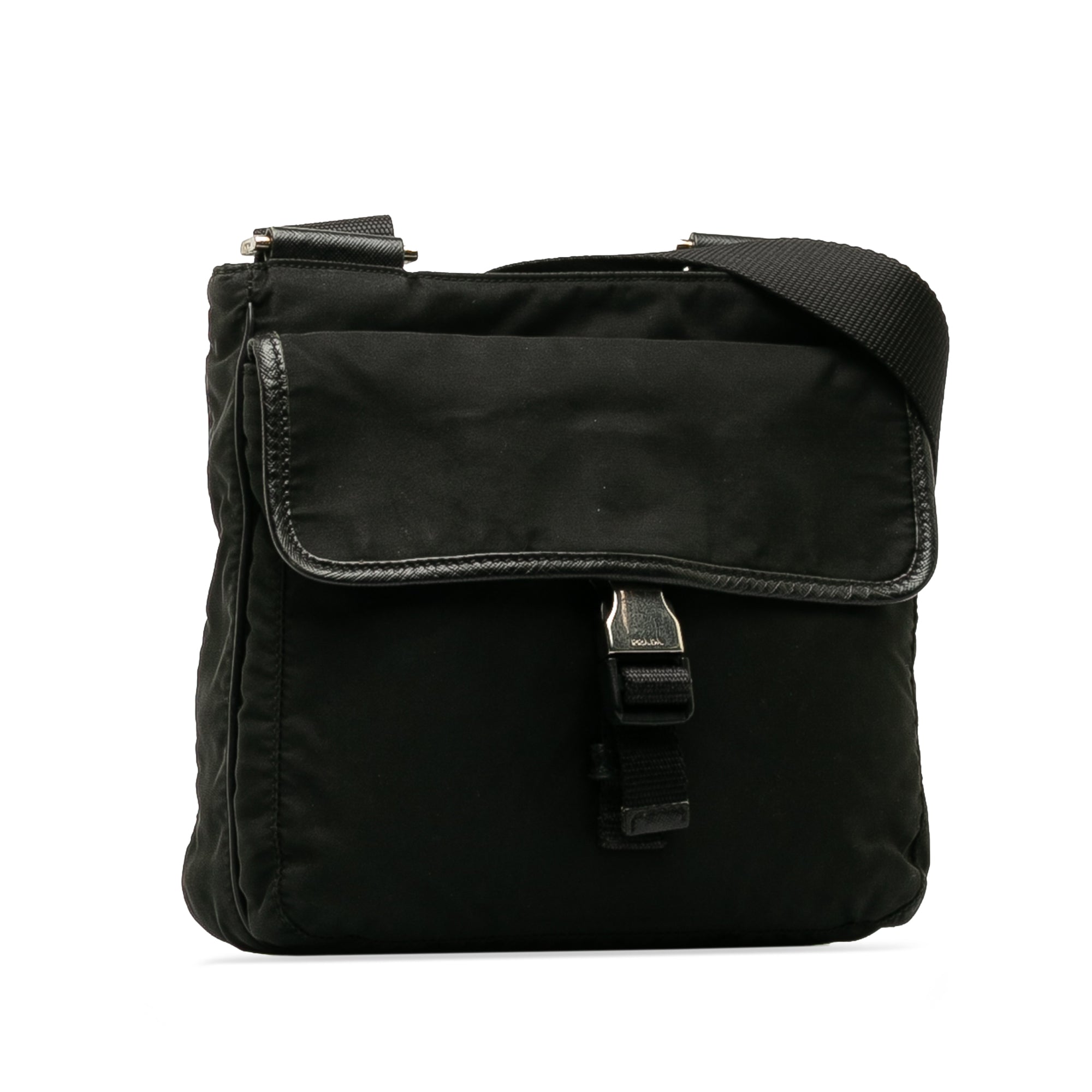 Tessuto Buckle Messenger Bag
