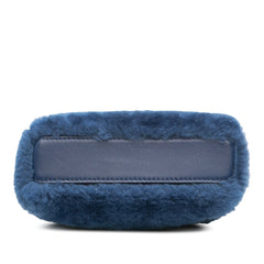 Micro Shearling Peekaboo Satchel