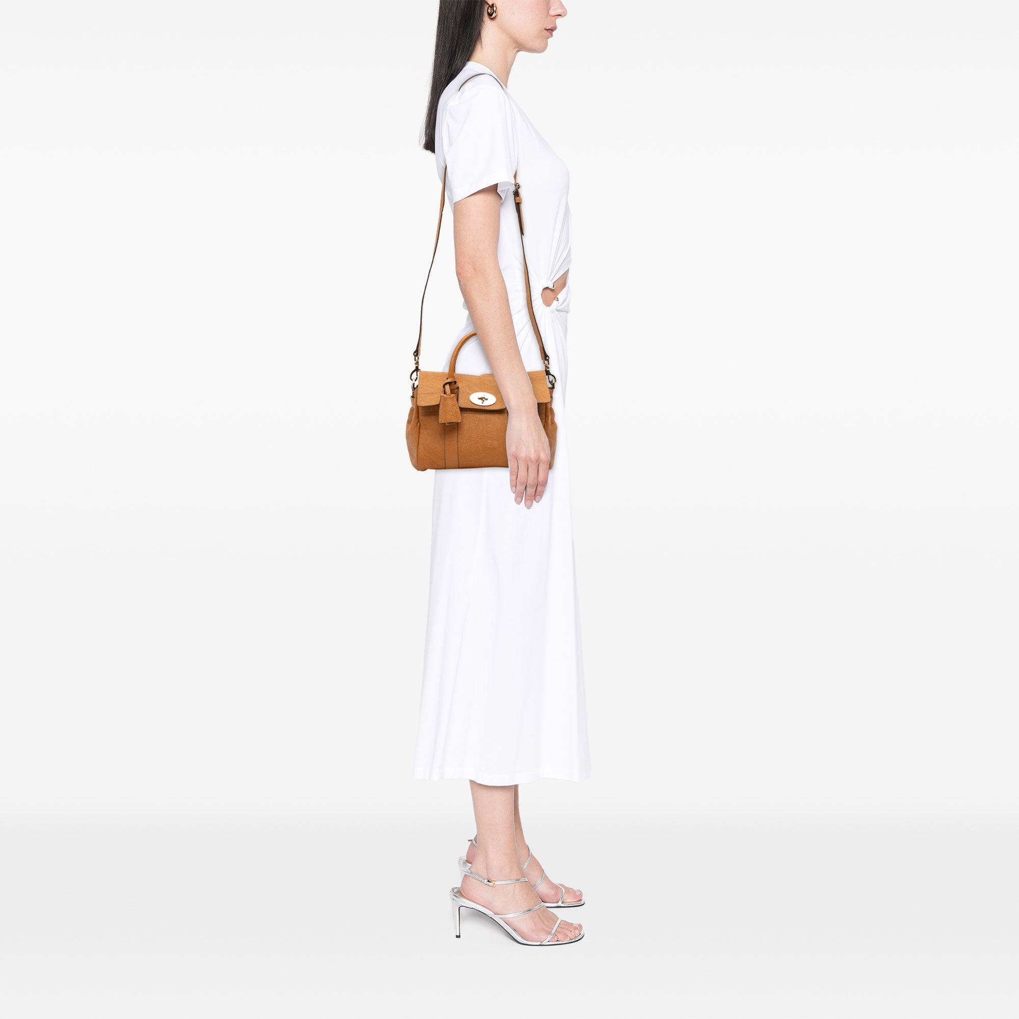 Small Leather Bayswater Satchel