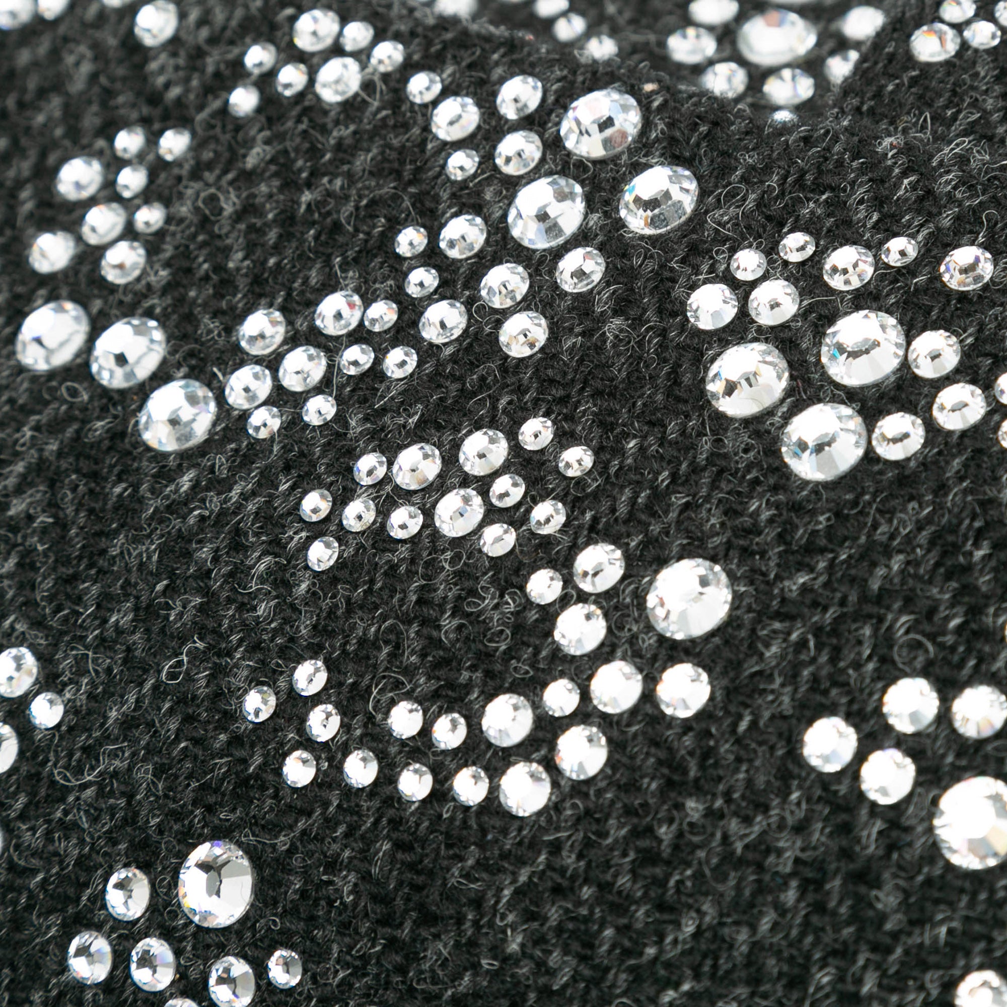 Medium Strass Embellished Tweed Single Flap