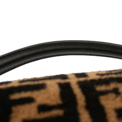 Medium Zucca Shearling Baguette Satchel