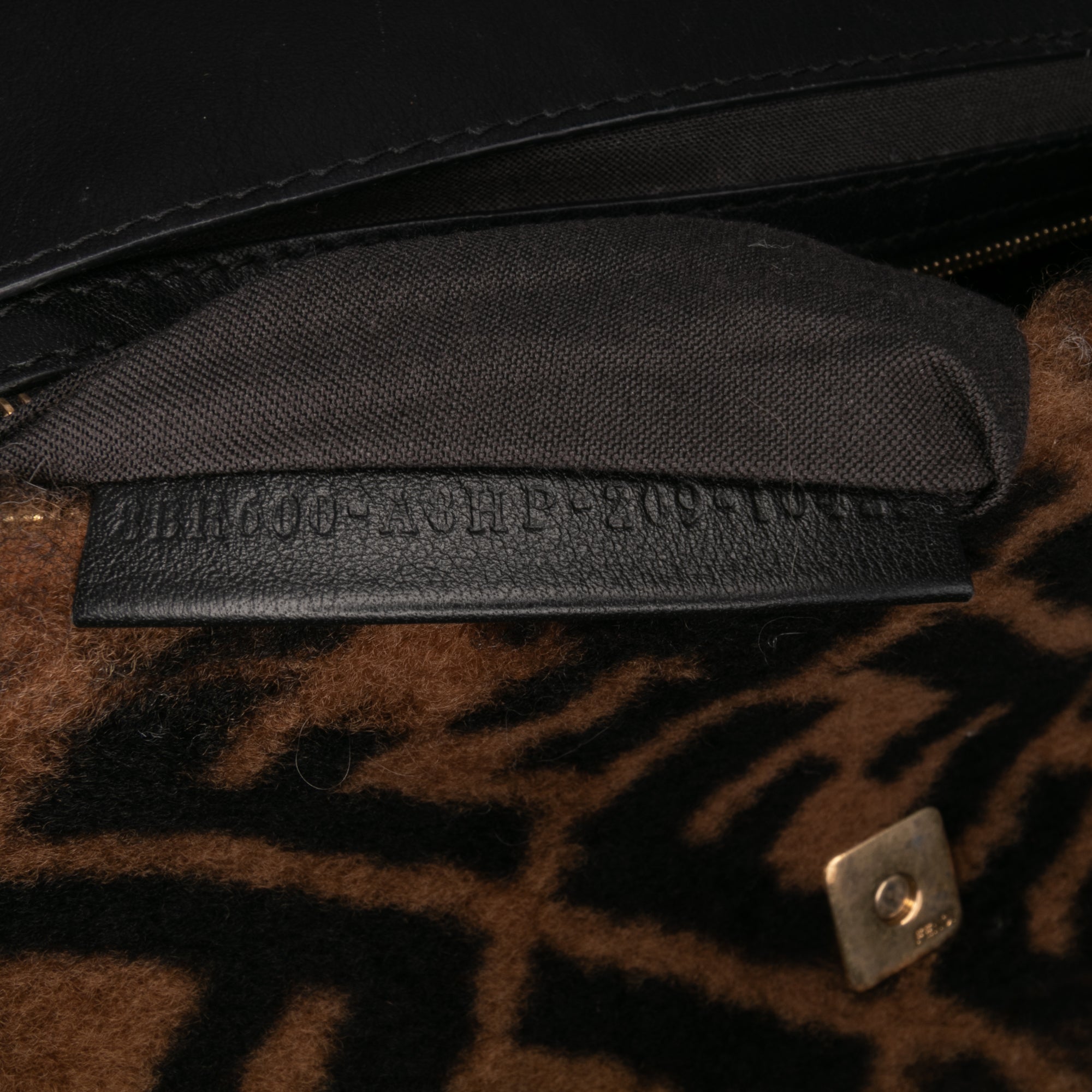Medium Zucca Shearling Baguette Satchel