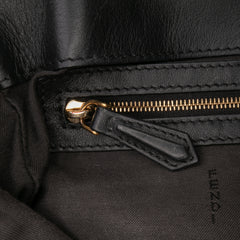 Medium Zucca Shearling Baguette Satchel