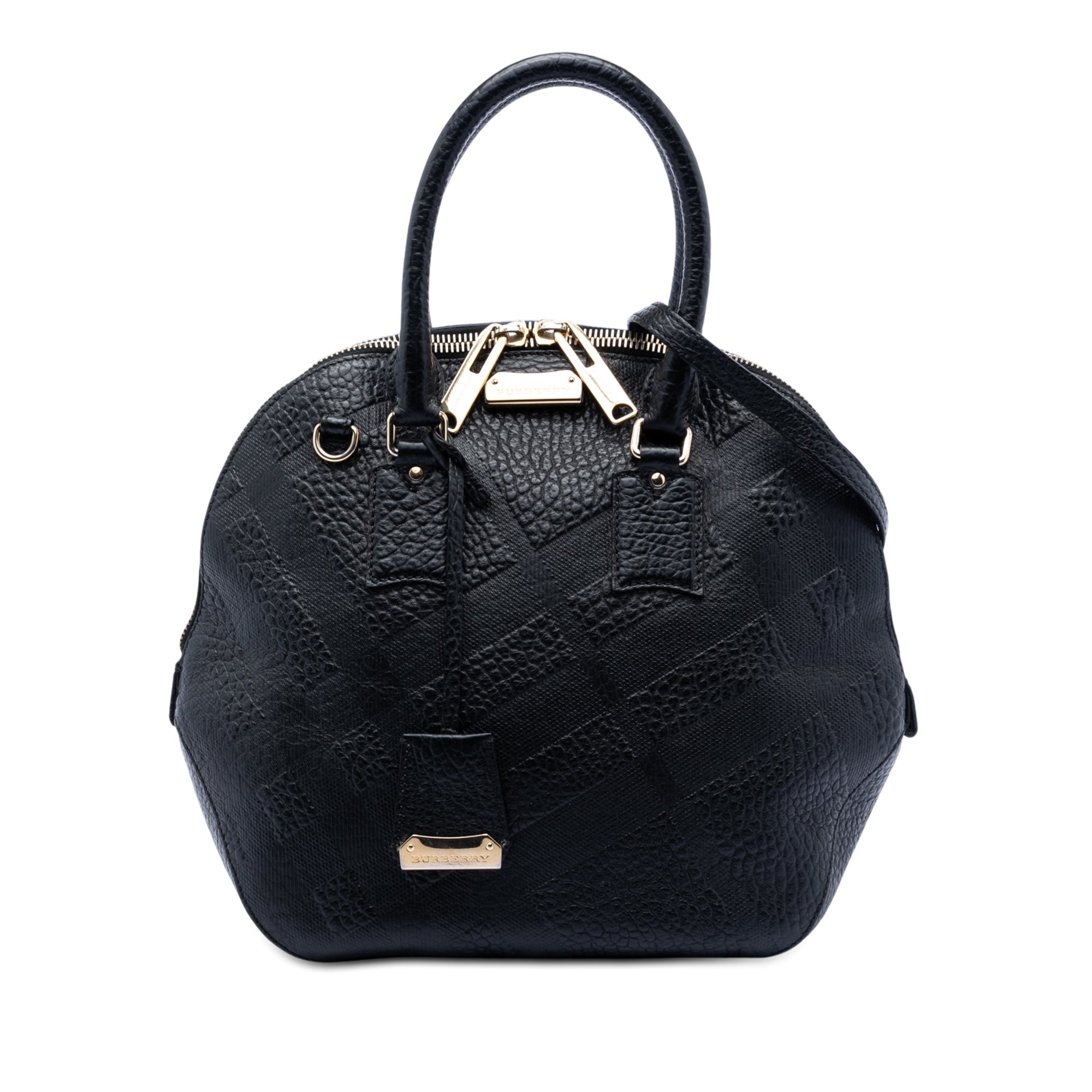 Large Heritage Grain Check Embossed Orchard Bowling Bag