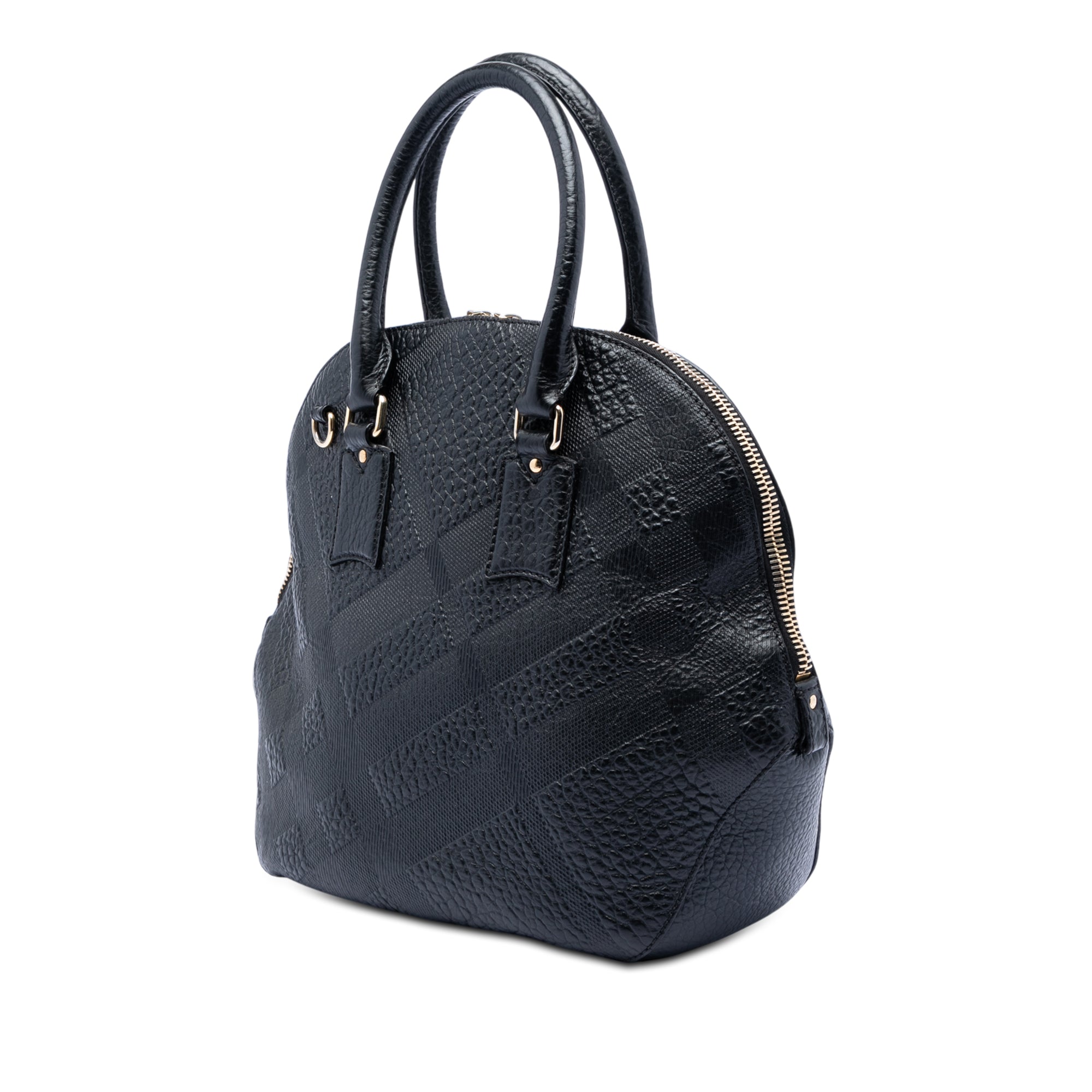 Large Heritage Grain Check Embossed Orchard Bowling Bag