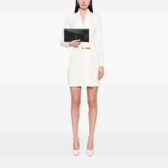 Nappa Intrecciato Turn Lock Clutch