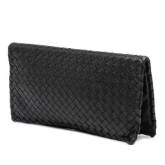Nappa Intrecciato Turn Lock Clutch