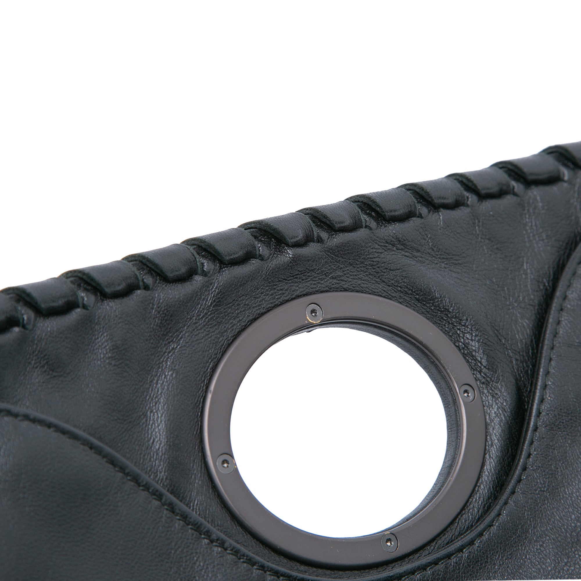 Nappa Intrecciato Turn Lock Clutch