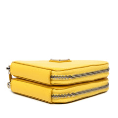 Mini Saffiano Lux Double Triangle Satchel