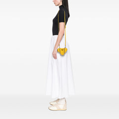 Mini Saffiano Lux Double Triangle Satchel