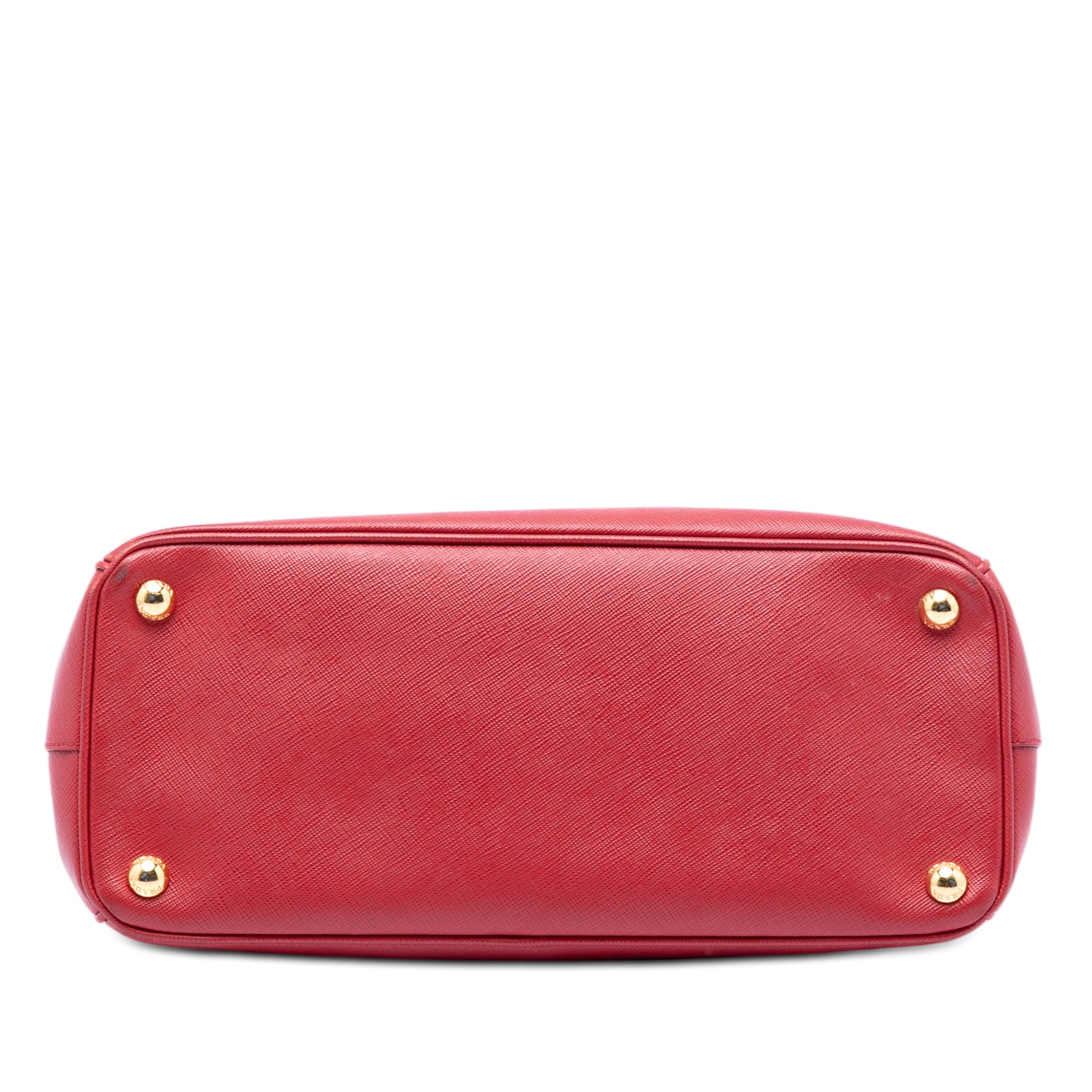 Small Saffiano Lux Galleria Double Zip Satchel