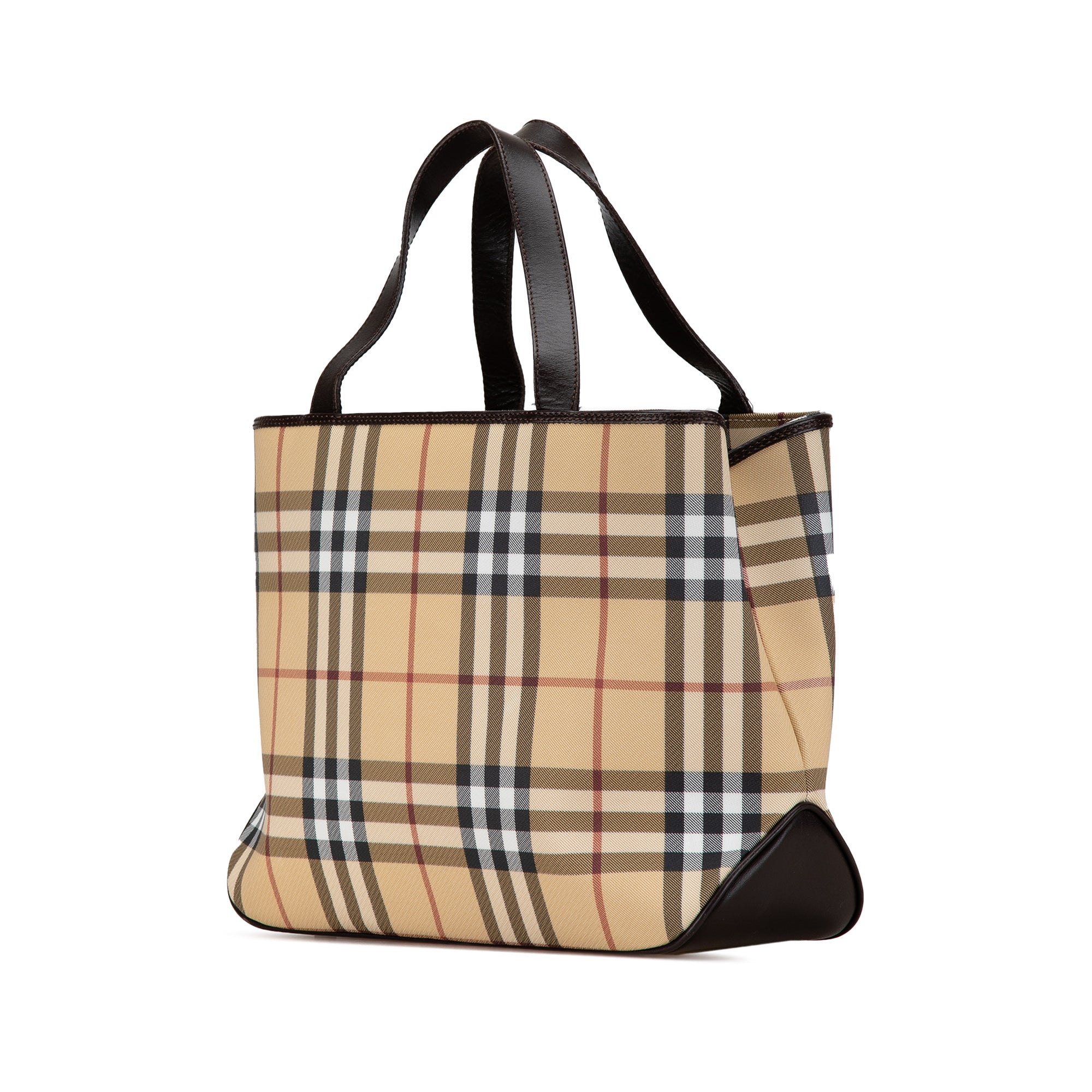 House Check Canvas Handbag