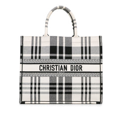 Large Check'n'Dior Book Tote