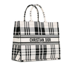 Large Check'n'Dior Book Tote