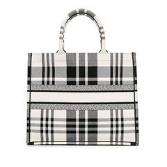 Large Check'n'Dior Book Tote