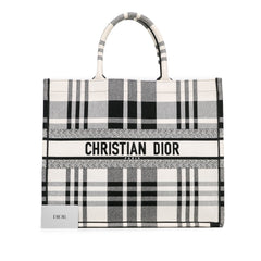 Large Check'n'Dior Book Tote