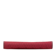 Honeycomb Canvas Clutch With Chain