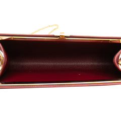 Honeycomb Canvas Clutch With Chain