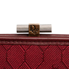 Honeycomb Canvas Clutch With Chain