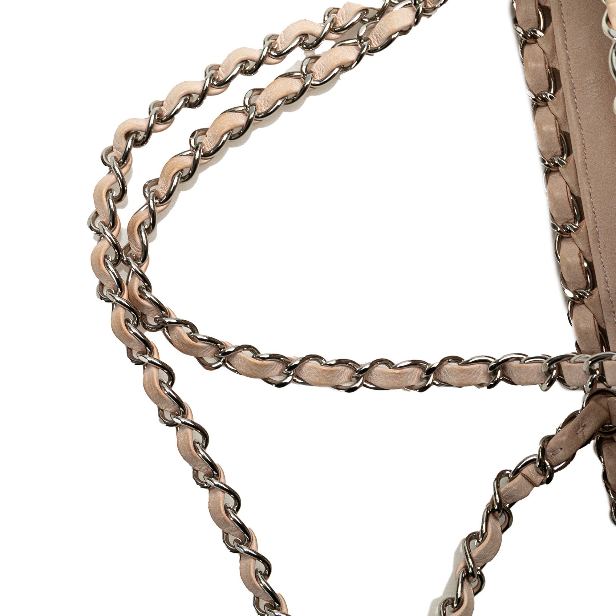 Mini Quilted Lambskin Chain Me Tote